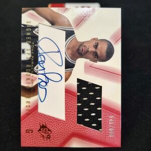 2001-02 UD SPx Sighned Rookie Jersey Tony Parker #91 Red 545/800 AU MEM RC